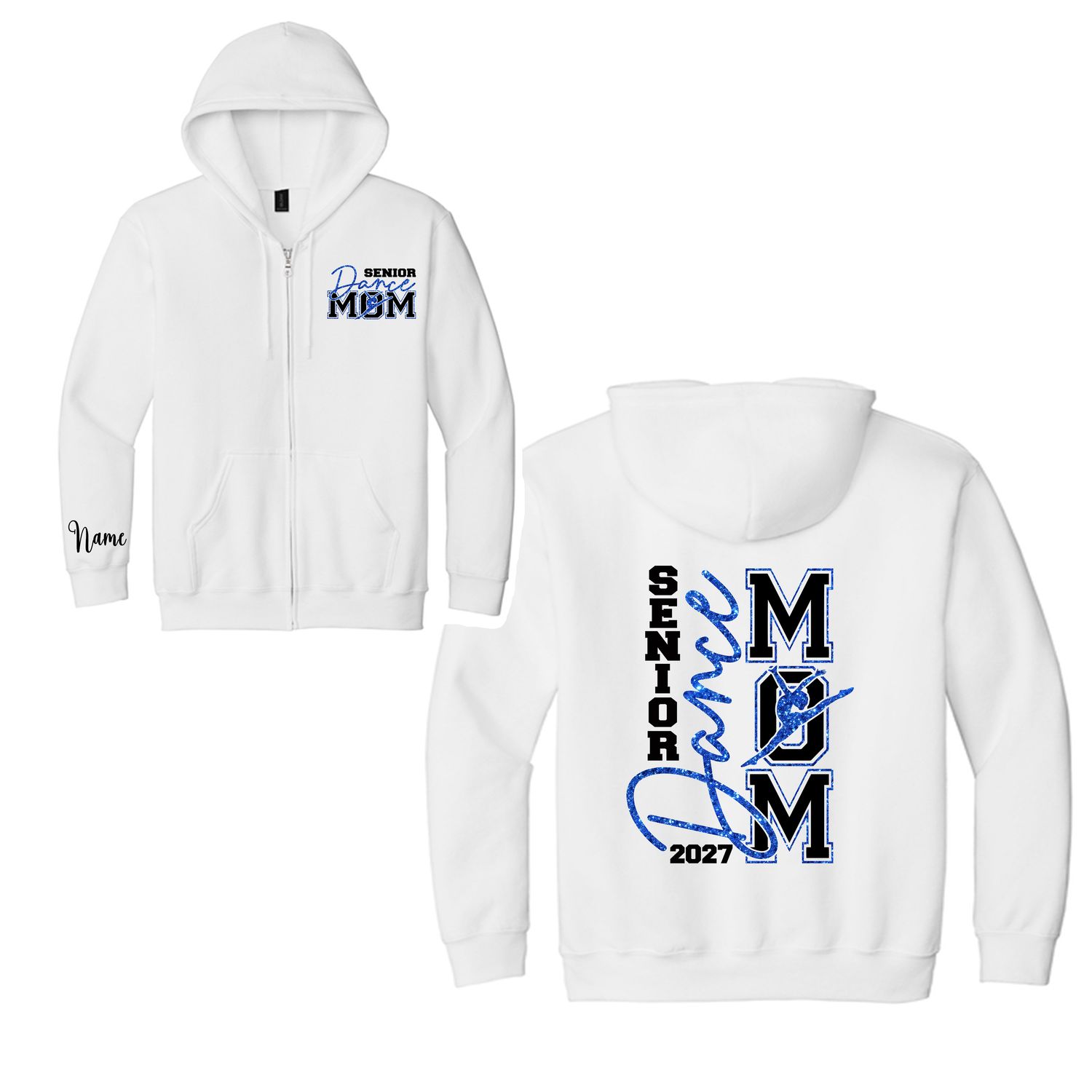 Senior DANCE mom Zip Up