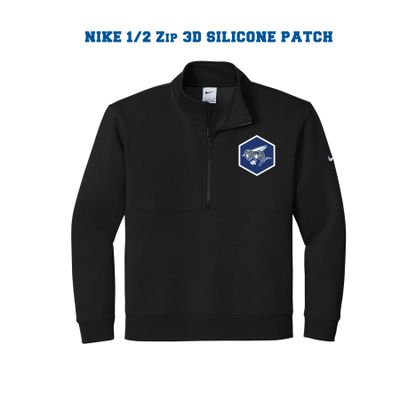 HHS FOOTBALL- NIKE 1/2 ZIP - 3D SILICONE PATCH
