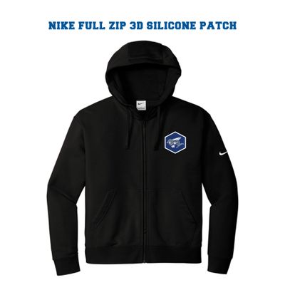 HHS FOOTBALL- NIKE FULL ZIP - 3D SILICONE PATCH