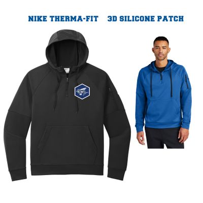 HHS FOOTBALL- NIKE THERMA-FIT 1/4 ZIP - 3D SILICONE PATCH