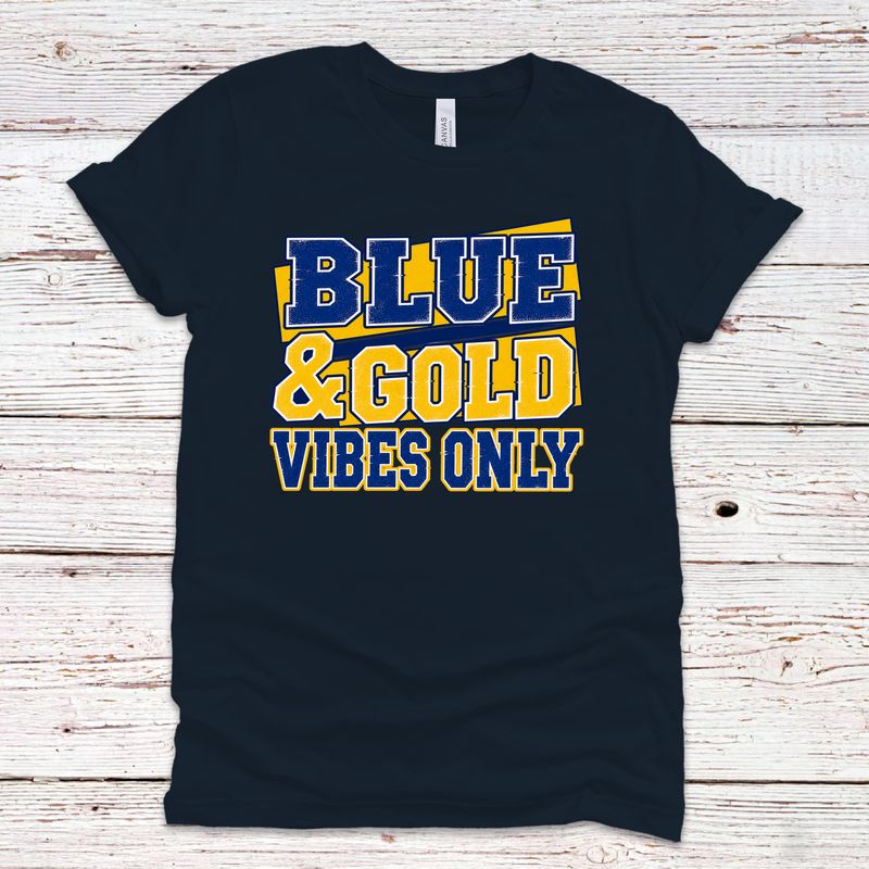 SMS Blue and Gold Vibes Only