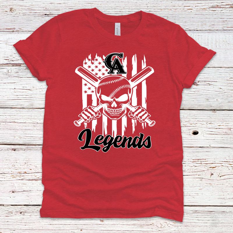 Cage Academy LEGENDS SKULL  Cotton T Shirt