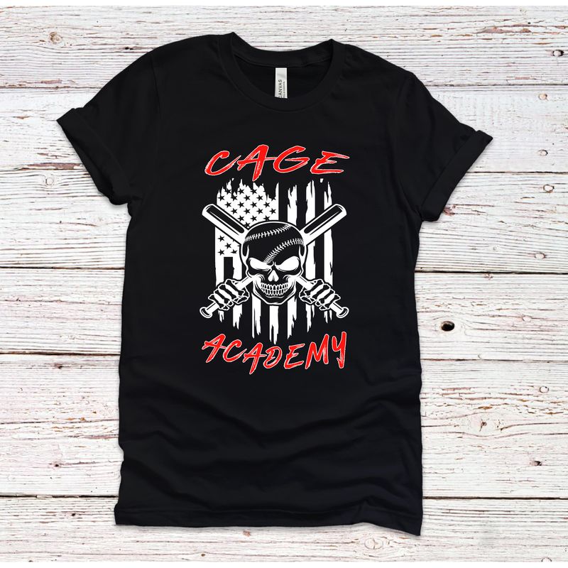 Cage Academy SKULL  Cotton T Shirt