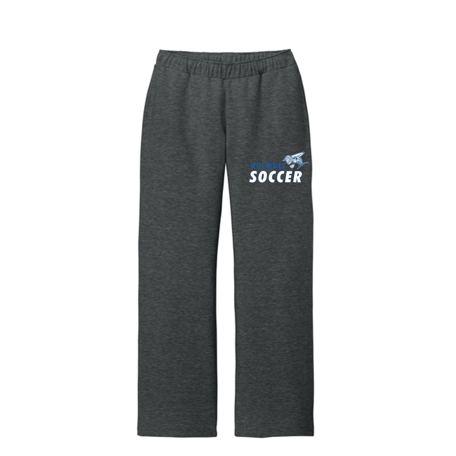 HS GIRLS SOCCER  HEATHERED CHARCOAL OPEN BOTTOM SWEATS