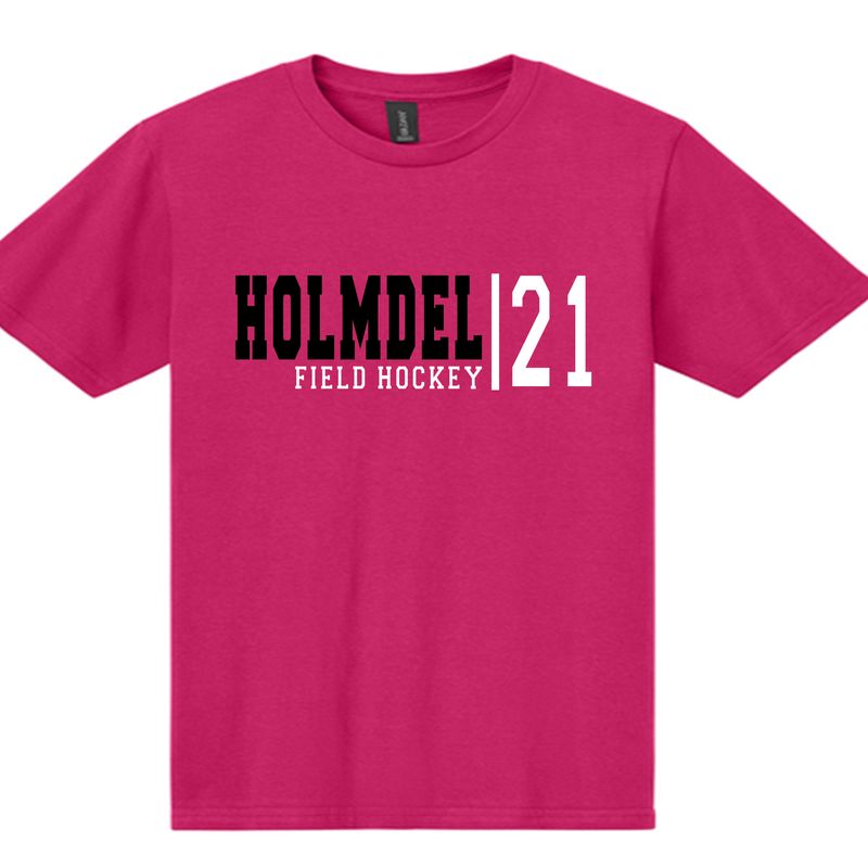 Field Hockey  OCTOBER Pink T shirt with #