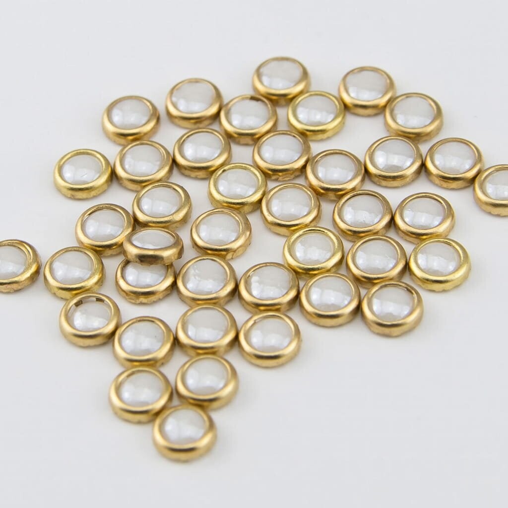 Julia Nessa - Parels - wit, gouden rand 20 st.