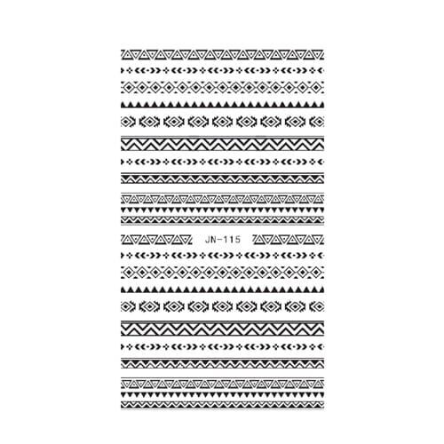 Julia Nessa - Waterstickers - boho B&W (115)