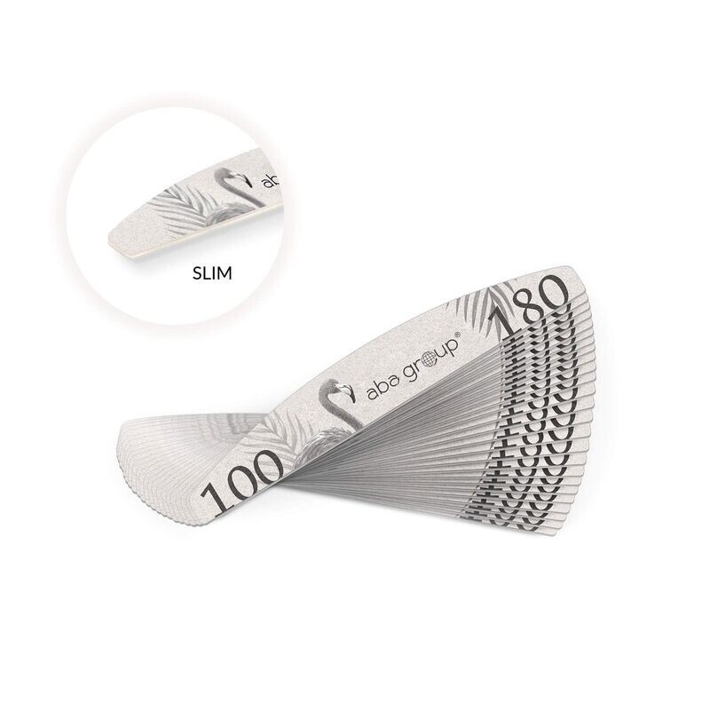 Aba Group Nagelvijl  MOON 100/180 SLIM - FLAMING serie (25pcs.)