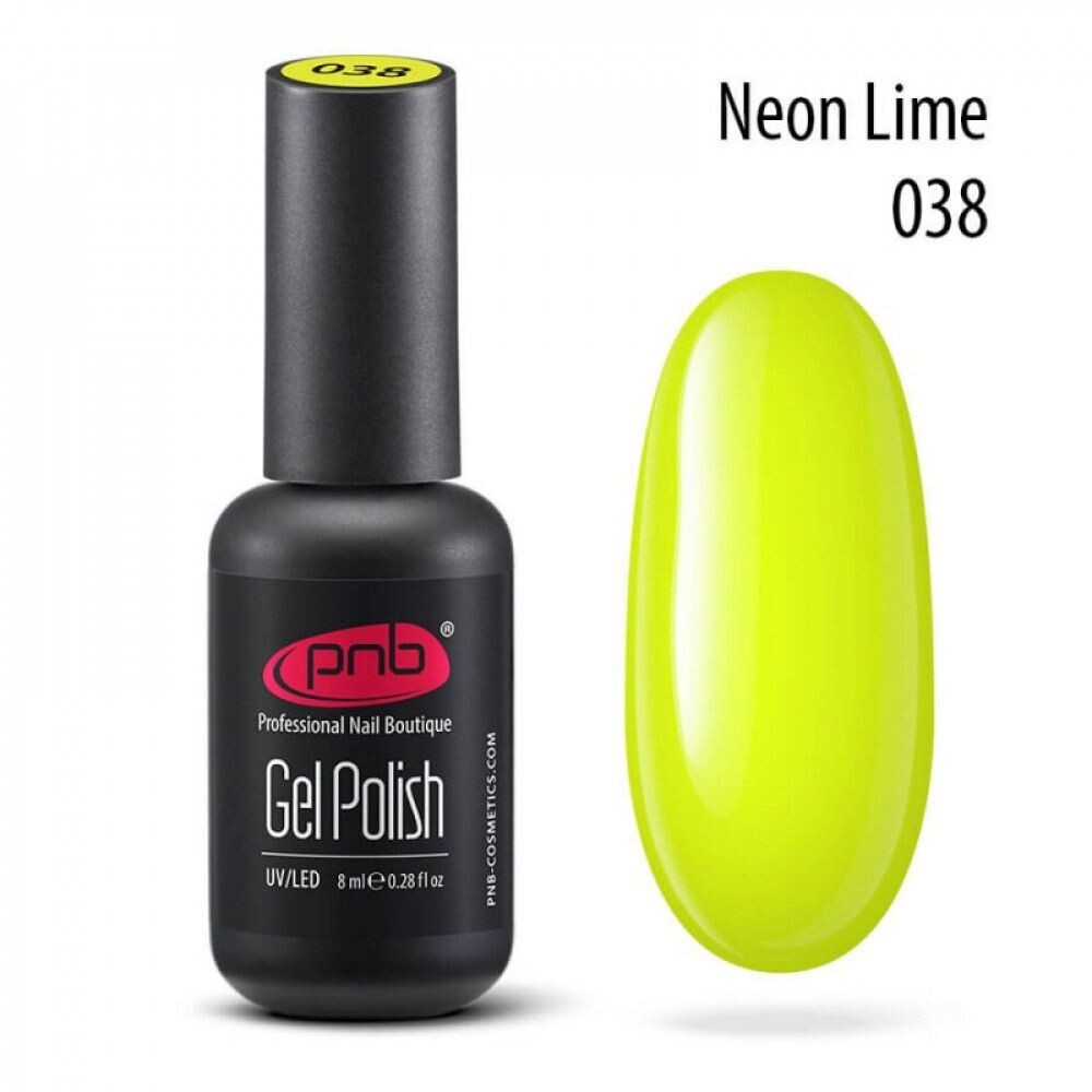 PNB - UV/LED Gel Polish  038, Neone Lime 8ml