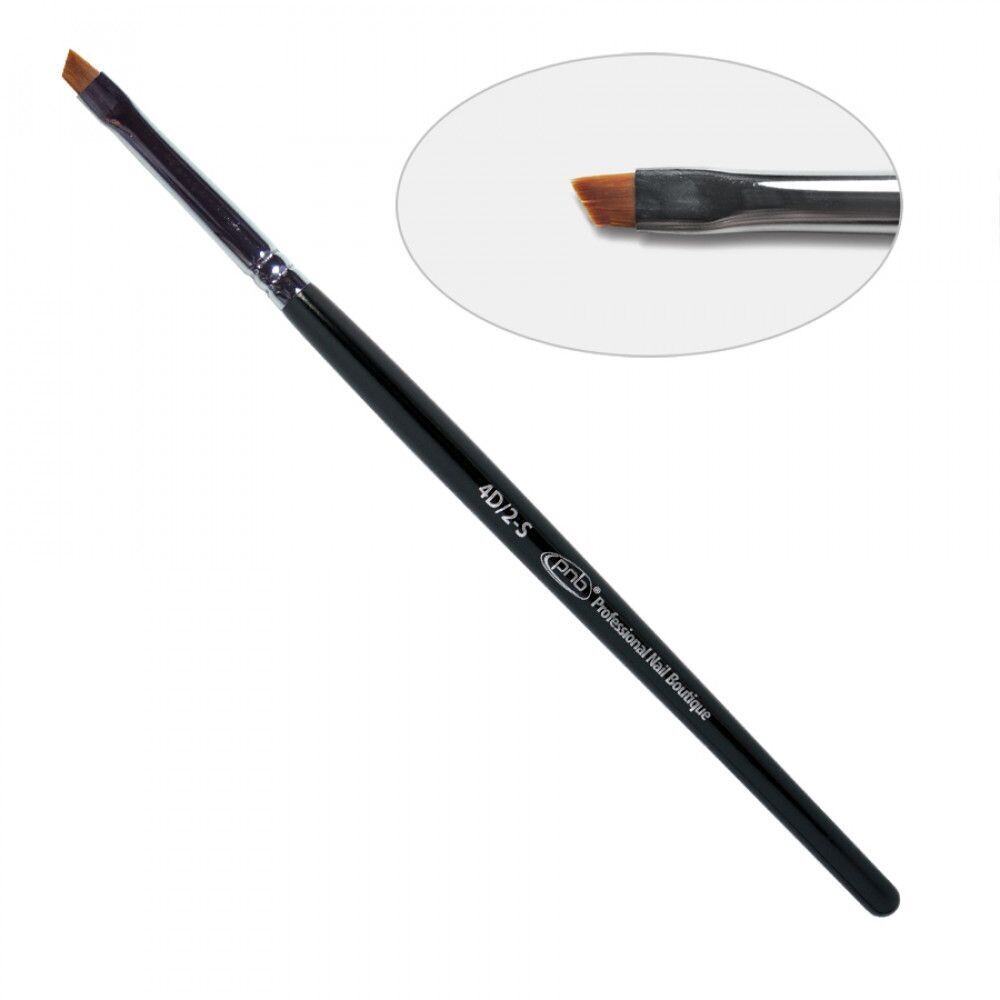 PNB - 4D Nail Art Brush Slant 2-S, Nylon