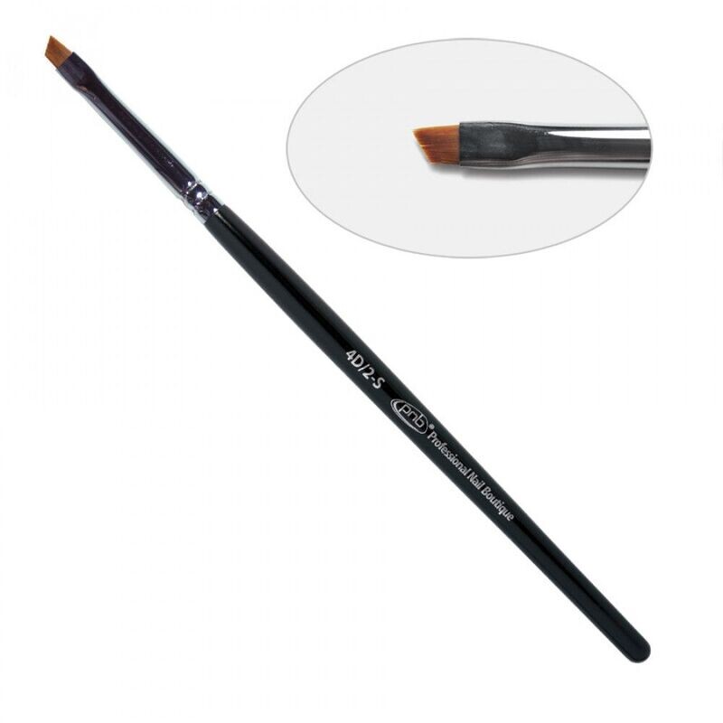 PNB - 4D Nail Art Brush Slant 2-S, Nylon