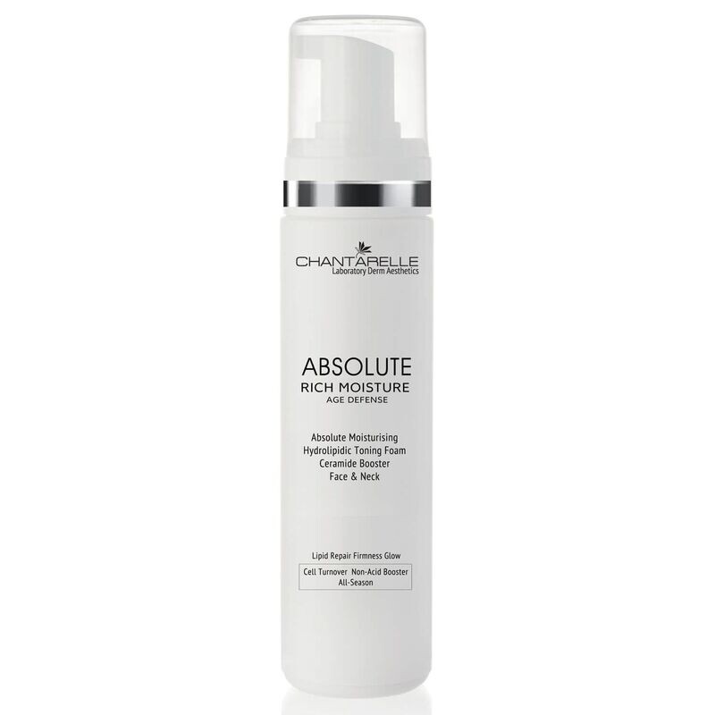 Chantarelle - ABSOLUTE RICH MOISTURE Hydrolipid toning foam voor gezicht en hals - absolute hydratatie 200 ml (CD0227)