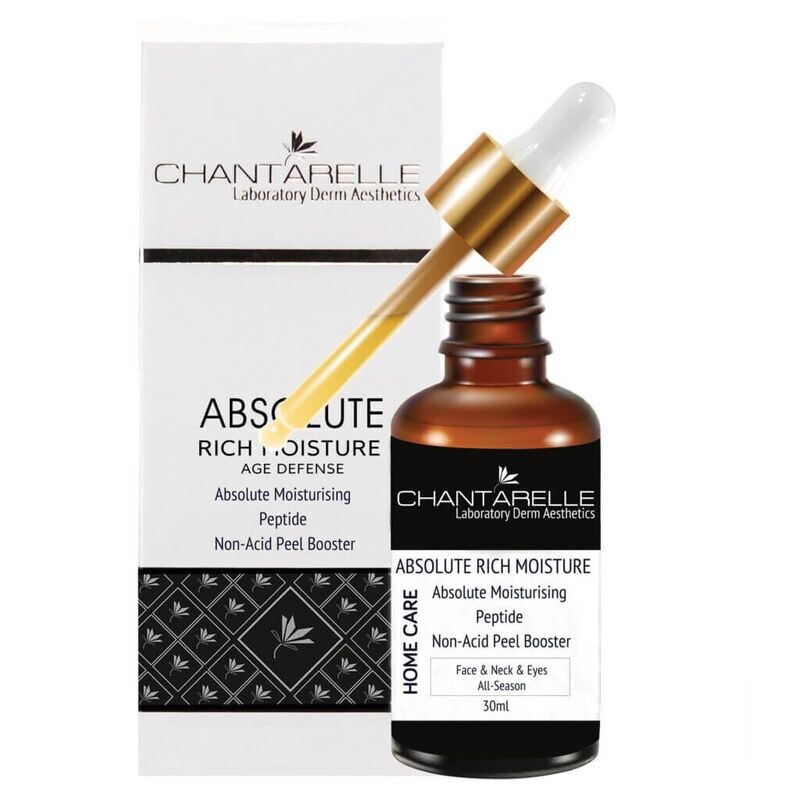 Chantarelle - ABSOLUTE RICH MOISTURE Peeling serum with peptides for the skin of the face and under the eyes - absolute hydration 30ml