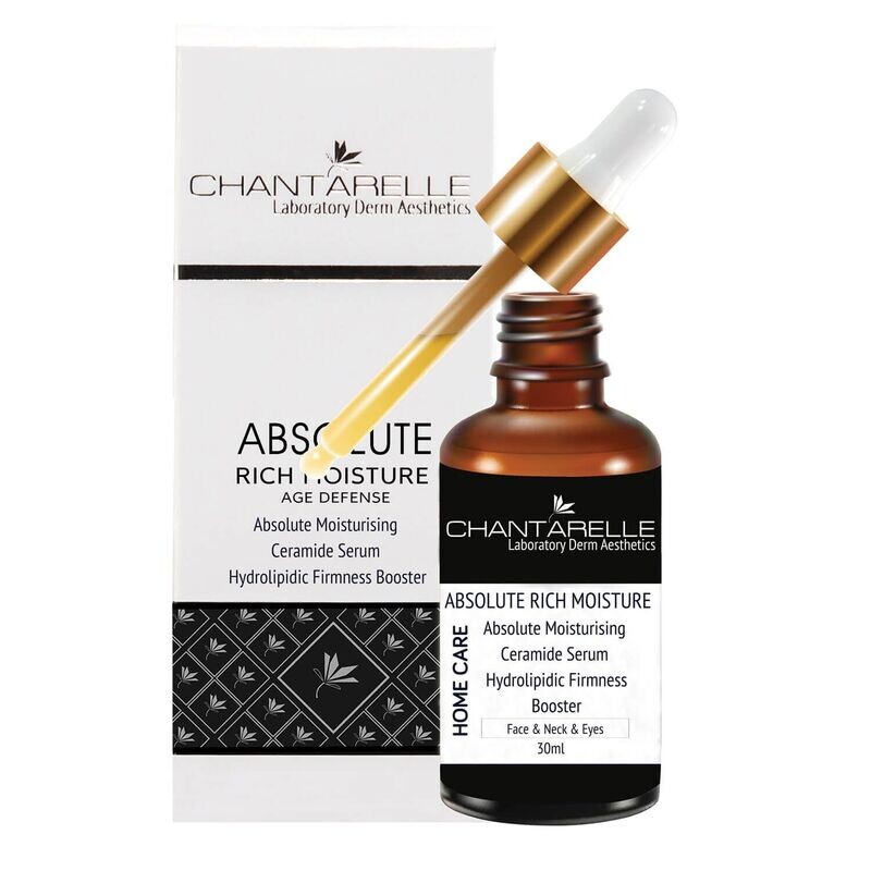Chantarelle - ABSOLUTE RICH MOISTURE Serum met ceramiden voor het gezicht en onder de ogen - absolute hydratatie 30ml (CD12330)