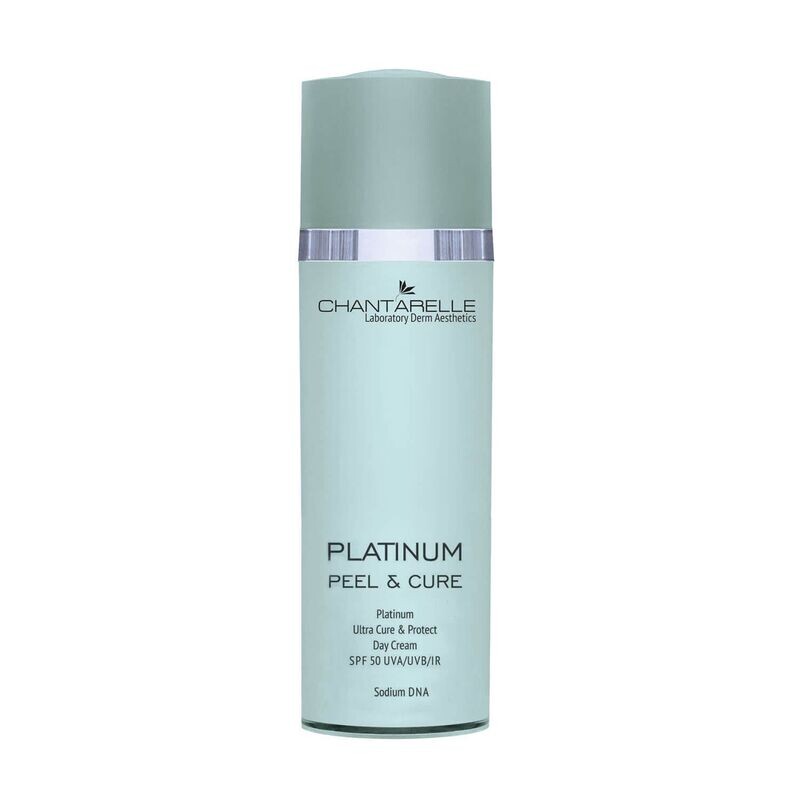 Chantarelle - PLATINUM PEEL & CURE - Platinum Dagcrème SPF50 UVA/UVB/IR Ultra Reconstructie en Bescherming met platina 50ml (CD1466)