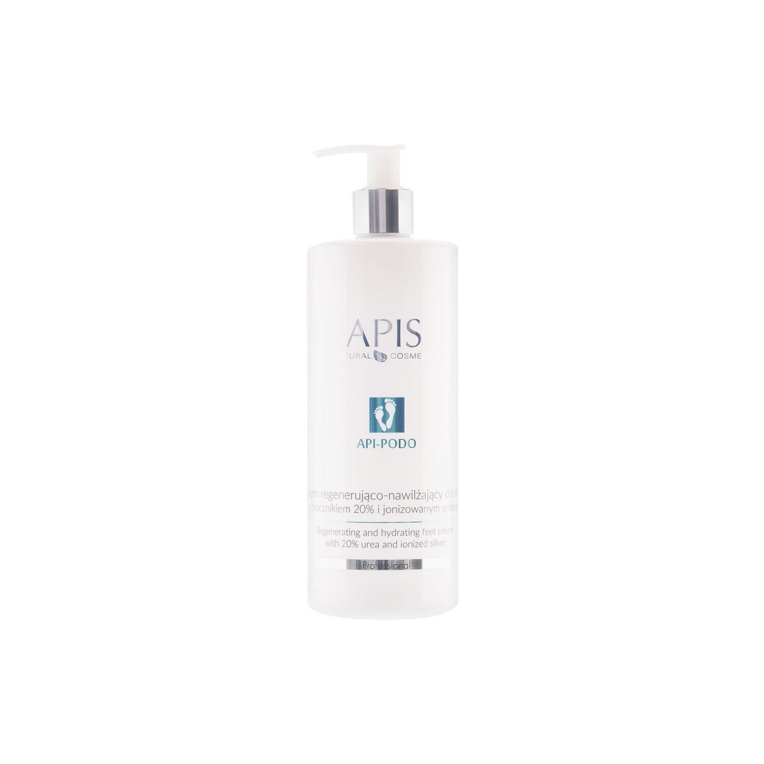 APIS - API-PODO - Regenererende en hydraterende voetcrème met 20% ureum en geïoniseerd zilver 500ml