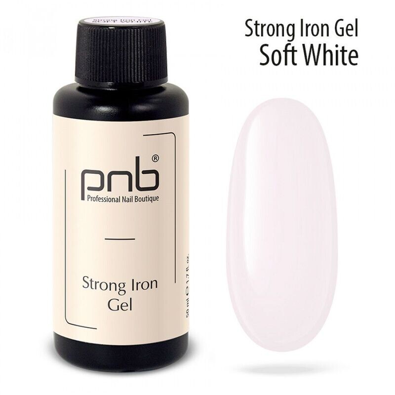 PNB - UV/LED Strong Iron Gel, Soft White, 50ml