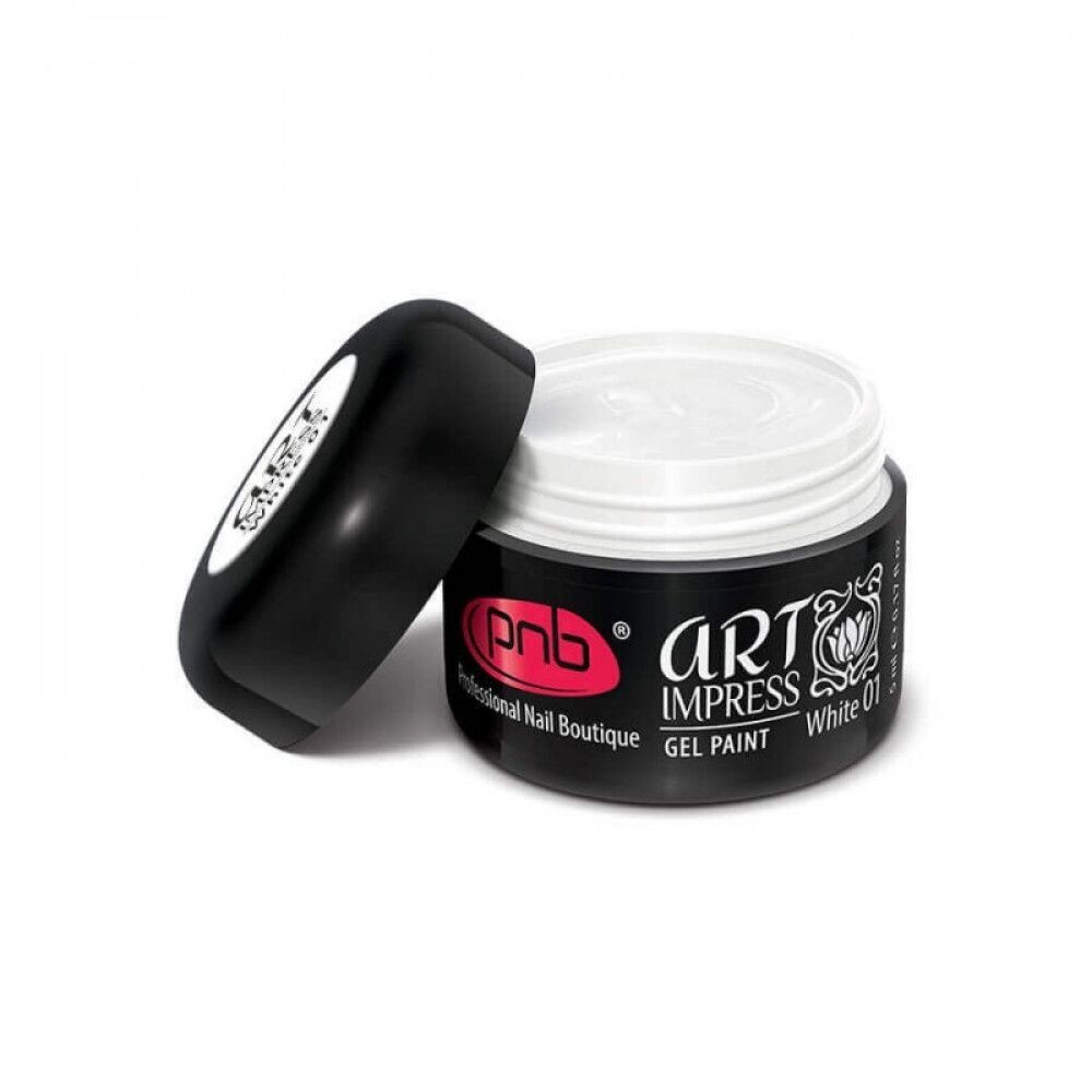 PNB - UV/LED Gel Paint Art Impress 01, White, 5g