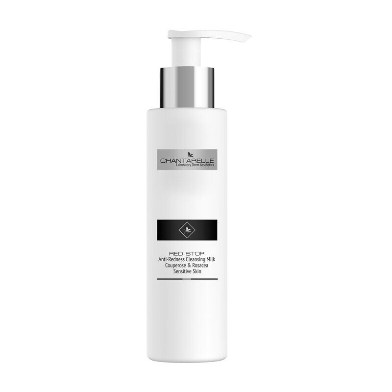 Chantarelle - RED STOP - Melk voor de vasculaire en gevoelige huid - verzachtend, versterkende haarvaten, reinigend 200ml (CD0109)