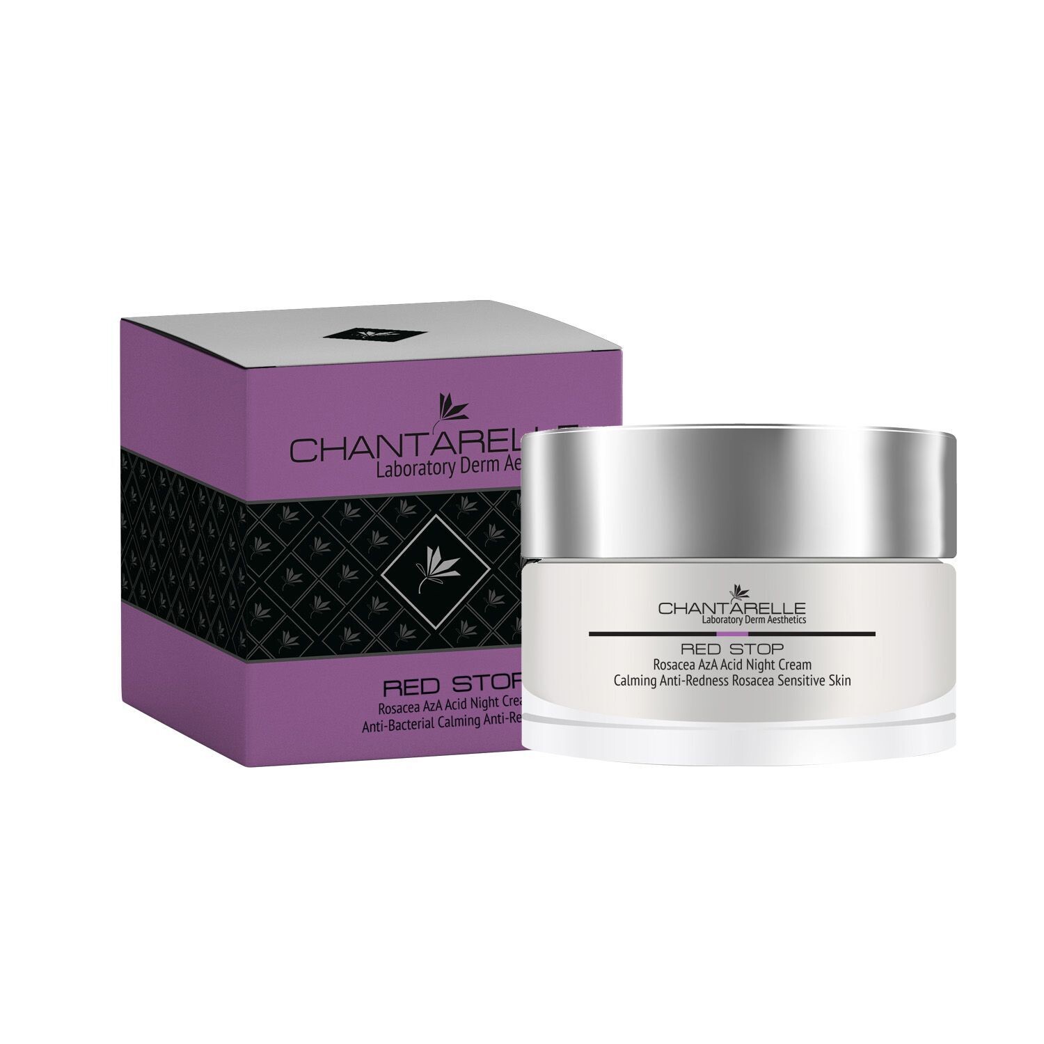 Chantarelle - RED STOP - Nachtcrème met azelaïnezuur voor de huid met symptomen van rosacea 50ml (CD1330)