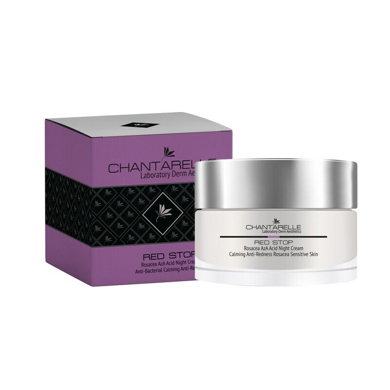 Chantarelle - RED STOP - Nachtcrème met azelaïnezuur voor de huid met symptomen van rosacea 50ml (CD1330)
