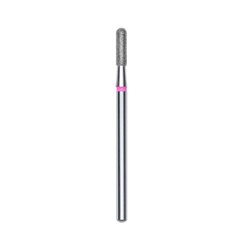 STALEKS Diamant-cuticle bit, afgeronde “cilinder”, rood, kopdiameter 2,3 mm/werkdeel 8 mm FA30R023/8