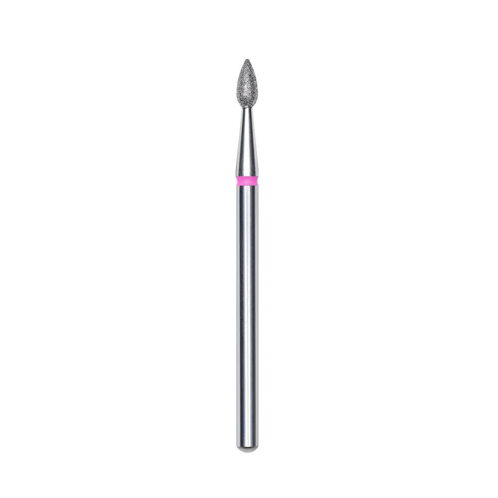 Diamant cuticle bit, “drop”, rood, kopdiameter 2,3 mm/werkgedeelte 5 mm FA40R023/5