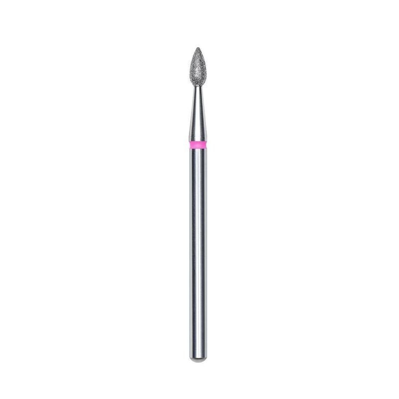 Diamant cuticle bit, “drop”, rood, kopdiameter 2,3 mm/werkgedeelte 5 mm FA40R023/5
