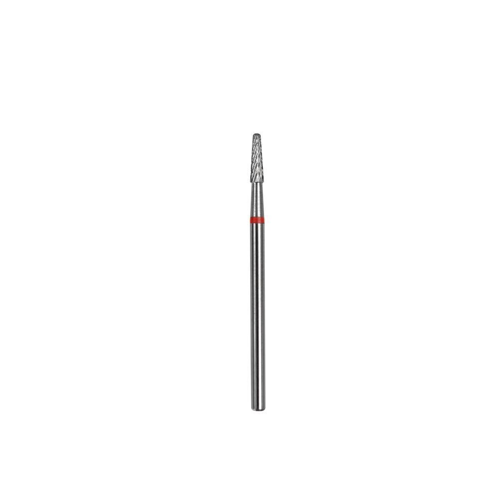 STALEKS nagel freesbit, “cone” rood, kopdiameter 2,3 mm / werkgedeelte 8 mm FT71R023/8