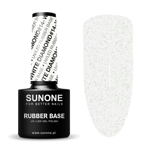 SUNONE hybride Rubberbasis Wit Diamant #14 5g