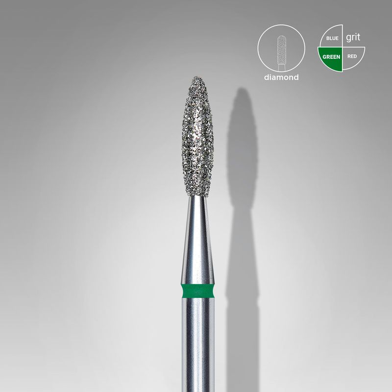 Staleks - Diamant Nail Drill Bit Flame EXPERT Kop Diameter 2,1 Mm / Werkgedeelte 8 Mm (FA10G021/8)