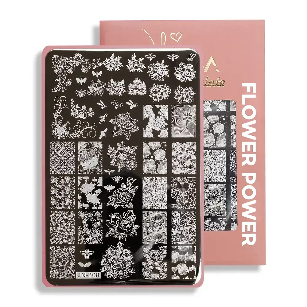 Julia Nessa - Stempelplaat - Flowerpower JN208