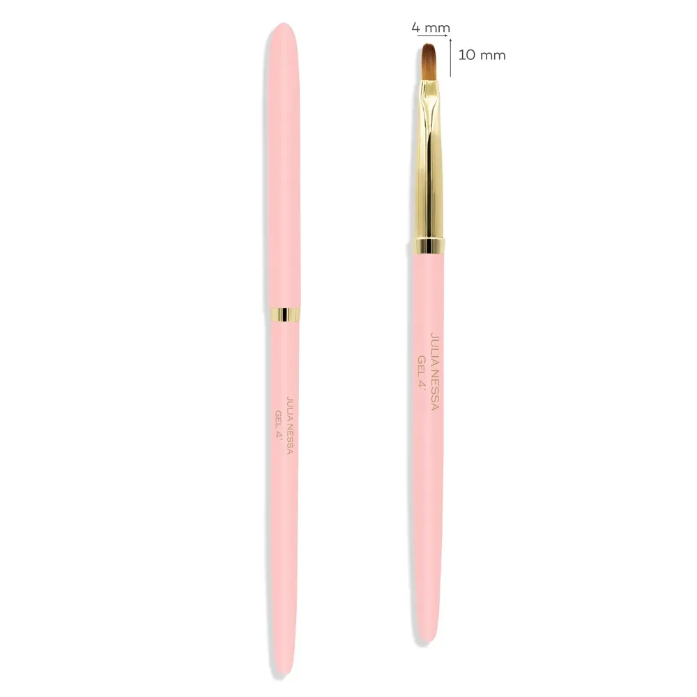 Julia Nessa - Gelpenseel van Julia Nessa 4mm - roze