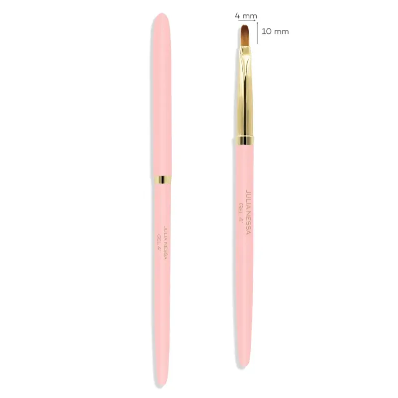 Julia Nessa - Gelpenseel van Julia Nessa 4mm - roze