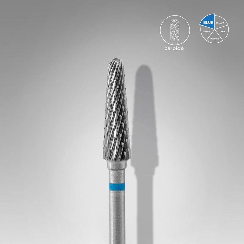 Staleks - Carbide nagelboor afgeknot blauw EXPERT kopdiameter 4 mm / werkstuk 13 mm, FT70B040/13