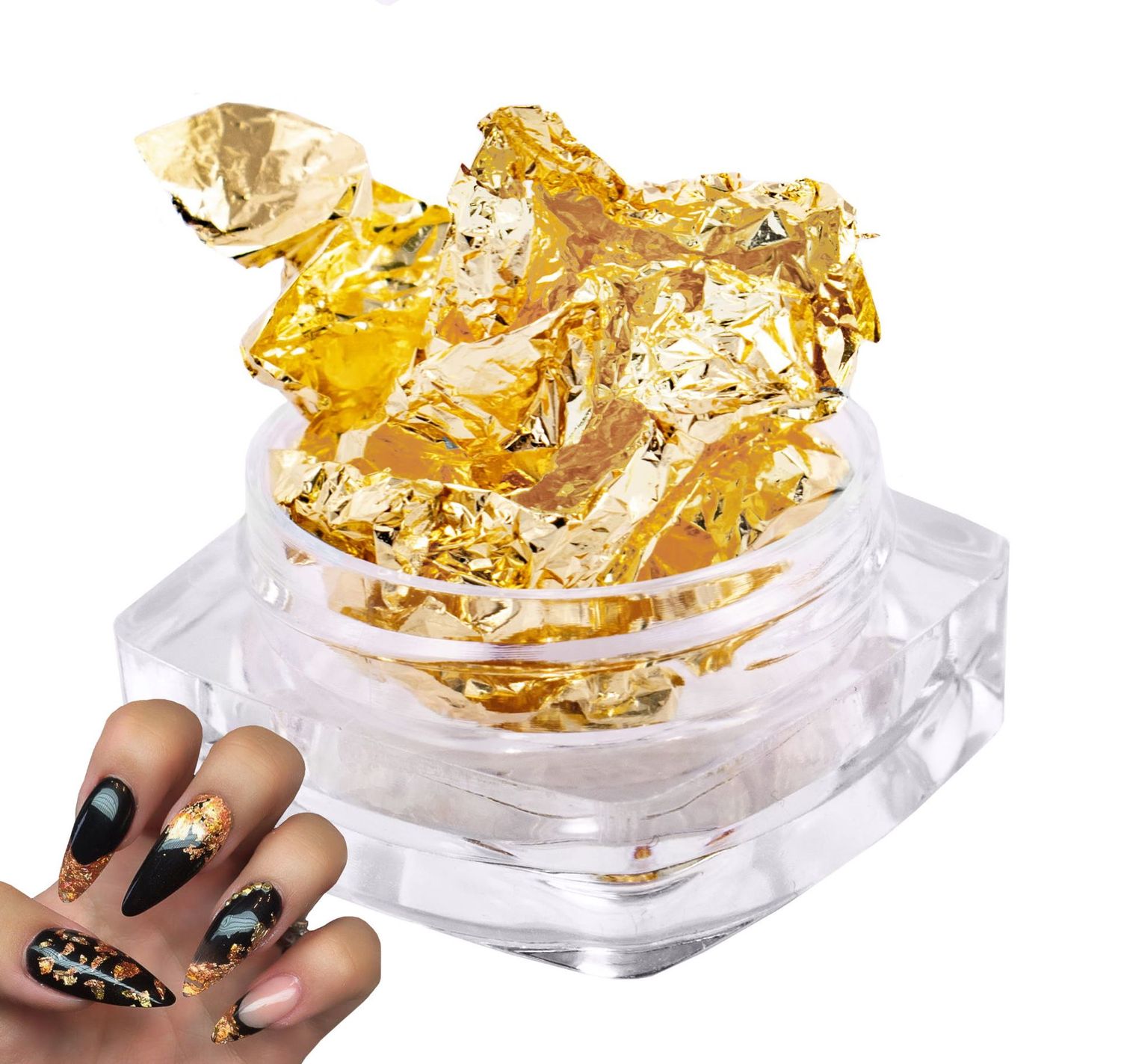 Gouden manicurefolie