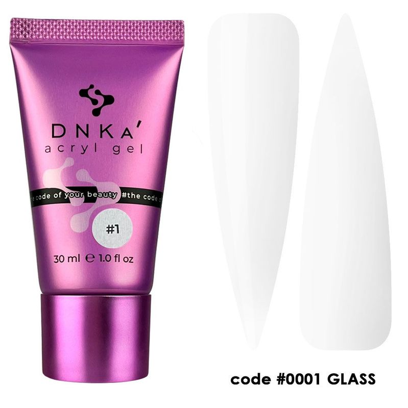 DNKa' Acryl Gel #0001 Glass (tubka), 30 ml