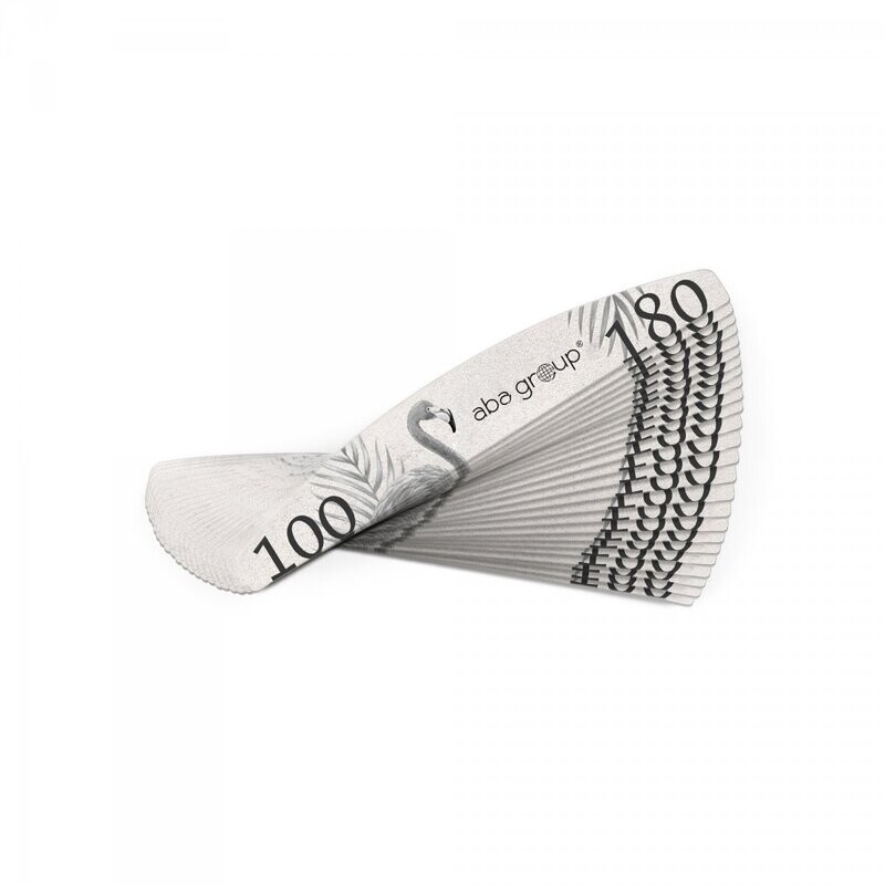 ABA Group Nagelvijl Moon 100/180 standard, FLAMING, 25 stuks