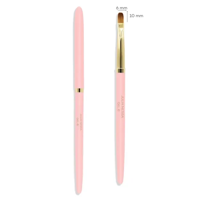 Julia Nessa - Gelpenseel van Julia Nessa 6mm - roze