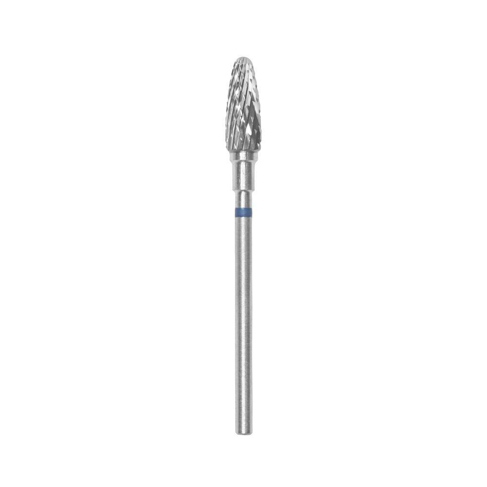 STALEKS Carbide nagel freesbit, "corn", blauw, kopdiameter 5 mm/werkgedeelte 13 mm FT90B050/13