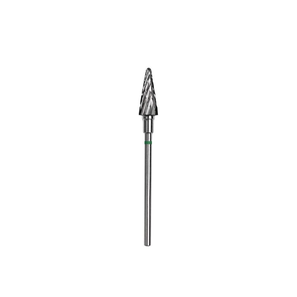 STALEKS Carbide nagel freesbit, STALEKS Carbide nagel freesbit, "cone" groen, kopdiameter 6 mm / werkgedeelte 14 mm FT71G060/14