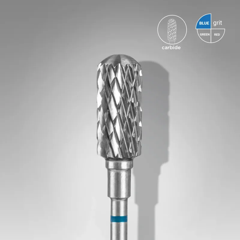 STALEKS - Freză din Carbide Cilindru Rotunjit Sigur Albastru EXPERT Diametru Cap 6 mm / Parte Activă 14 mm, FT31B060/14