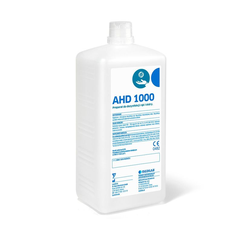 MEDILAB AHD 1000 1 L (navulverpakking) – alcoholische vloeistof voor hand- en huidsdesinfectie