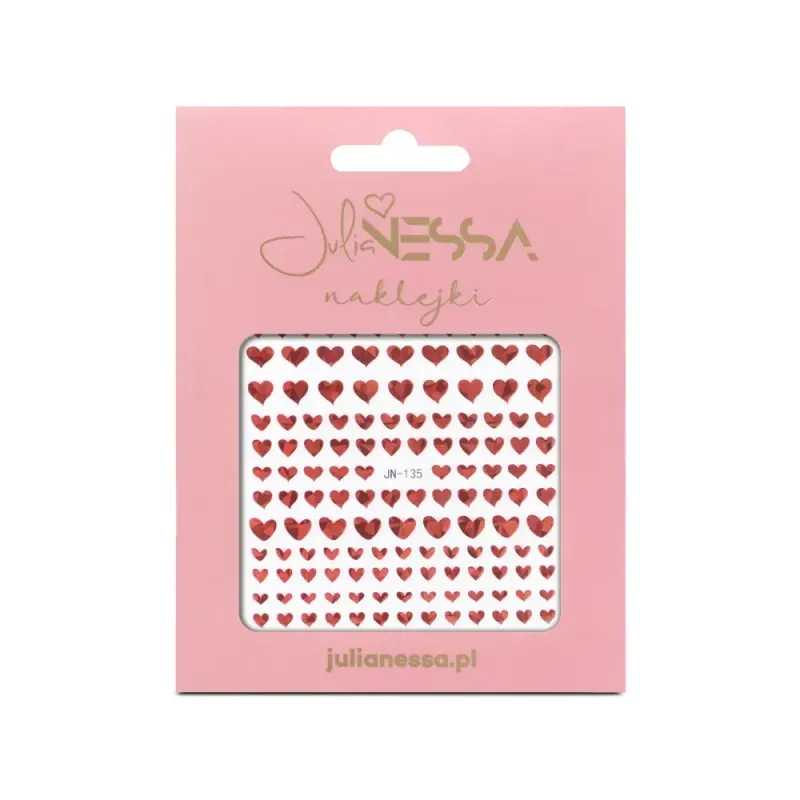 Julia Nessa - Abțibilduri pentru unghii – inimioare JN-135