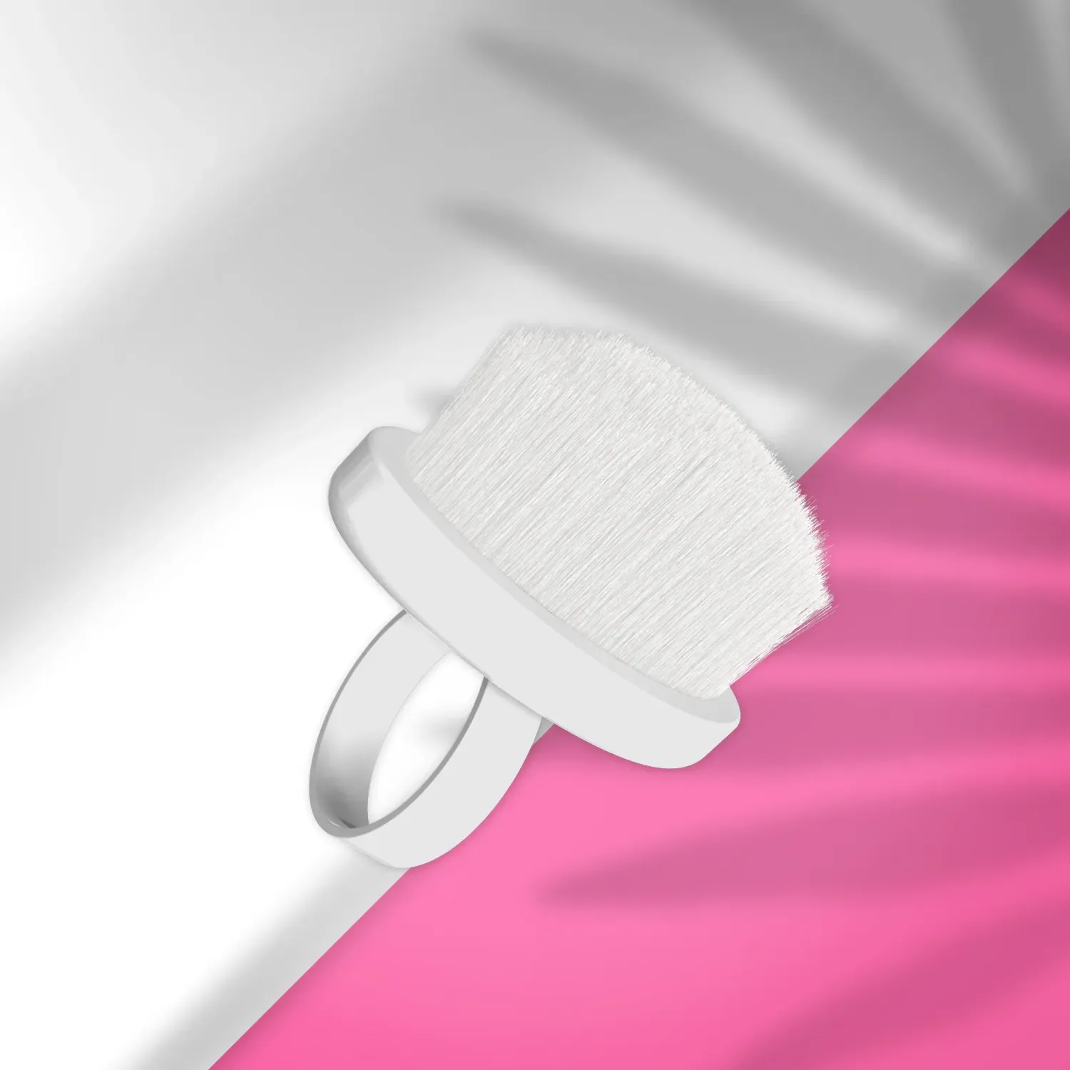 Staleks - Manicure vinger-ring borstel voor stofverwijdering EXPERT 03 mini (10 stuks) DBE-03-10 Staleks - Manicure vinger-ring borstel voor stofverwijdering EXPERT 03 mini (10 stuks) DBE-03-10