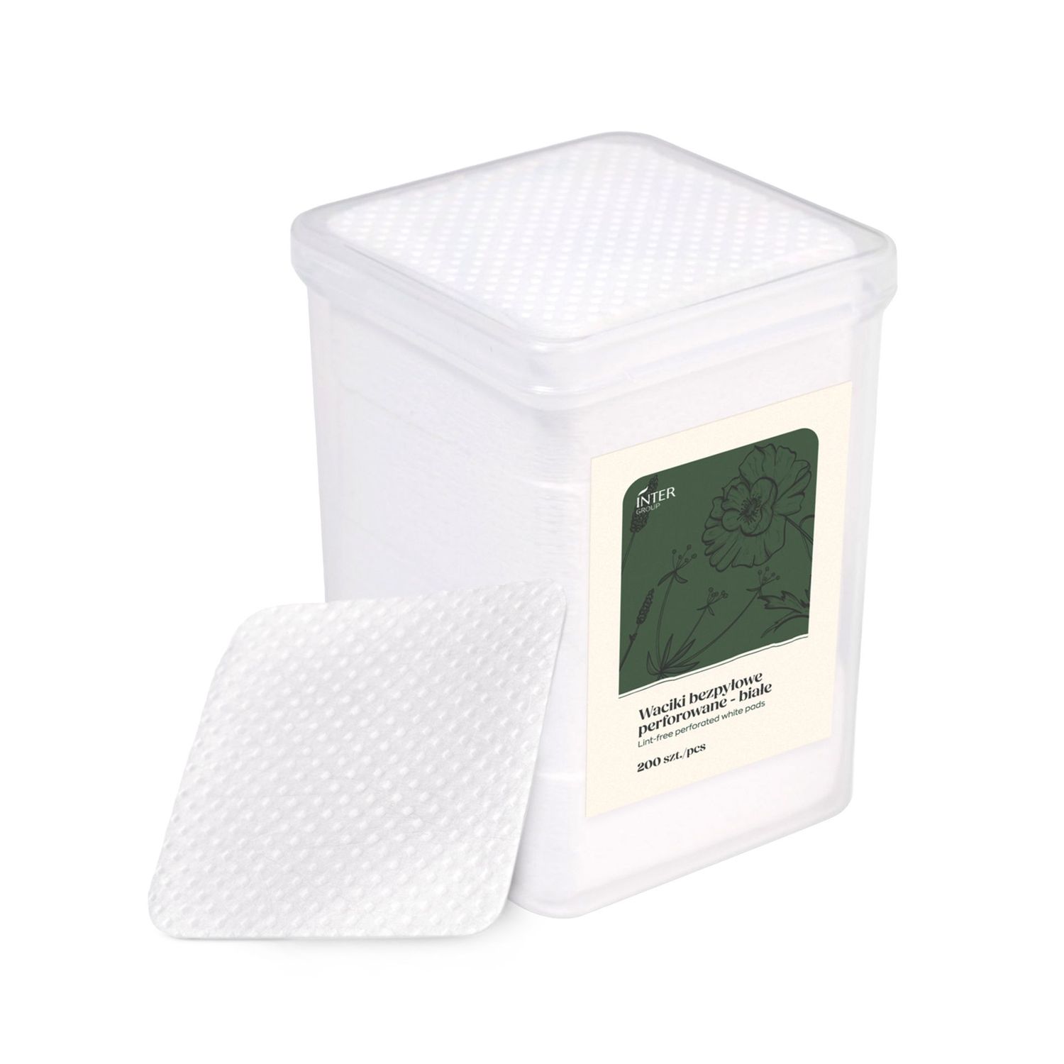 Geperforeerde nail wipes in doos 200 stuks wit Geperforeerde nail wipes in doos 200 stuks wit