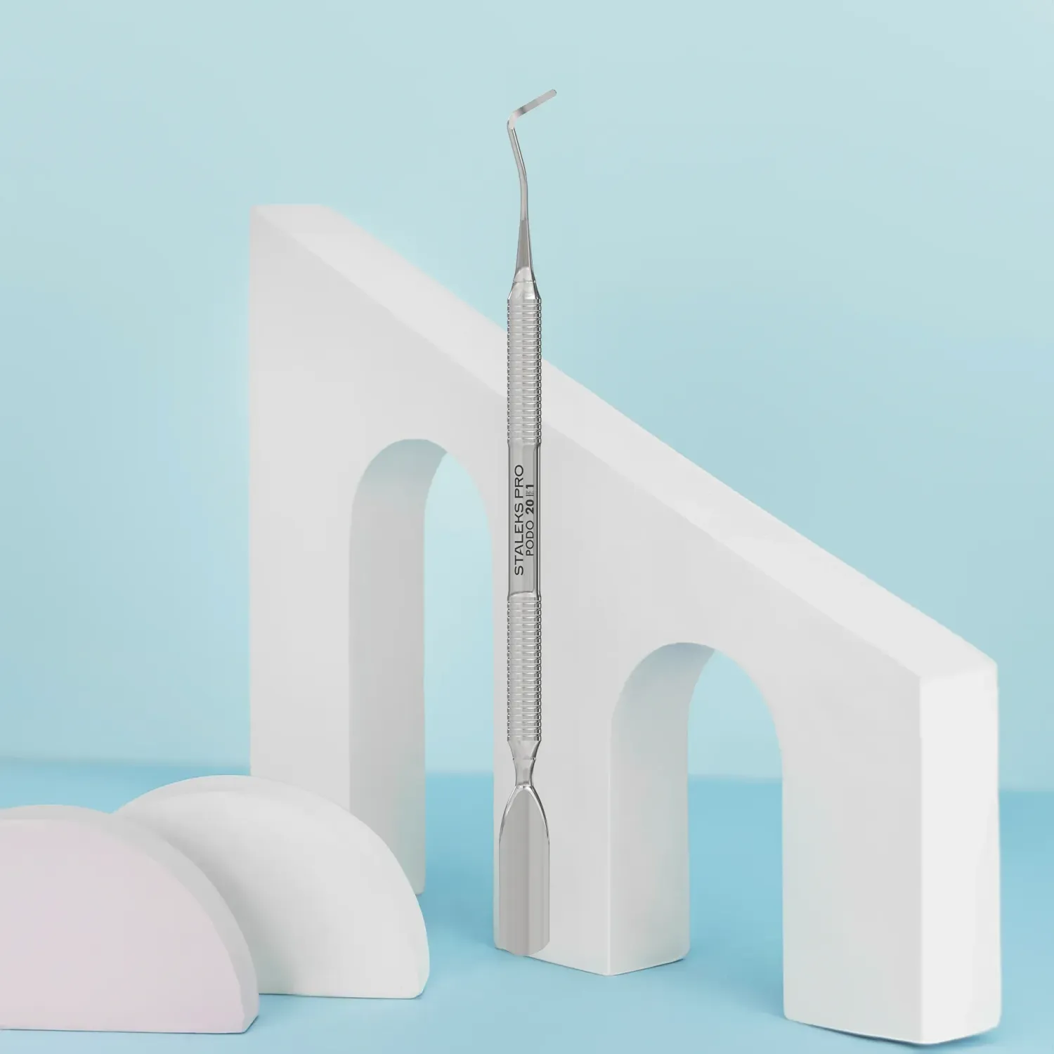 STALEKS PODO 20 TYPE 1 Podologie Curette en Brede Afgeronde Pusher PP-20/1