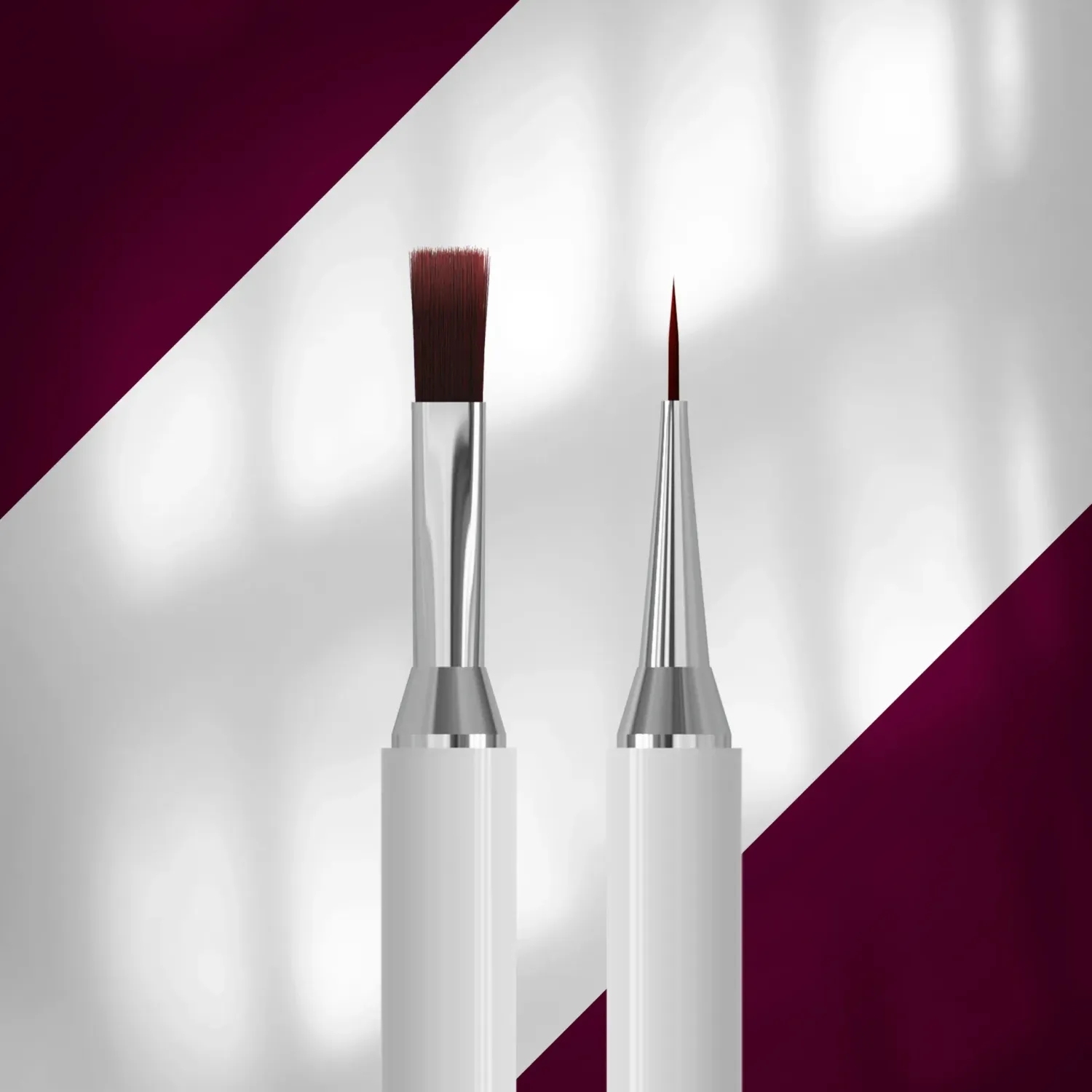 STALEKS EXCLUSIVE 08/03 dubbelzijdig gel penseel 10 mm / liner 10 mm, NBX-08/03