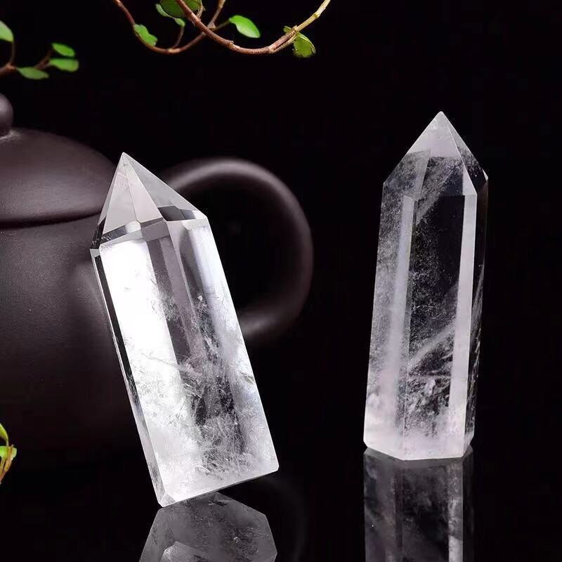 Natural crystal jade Obelisk