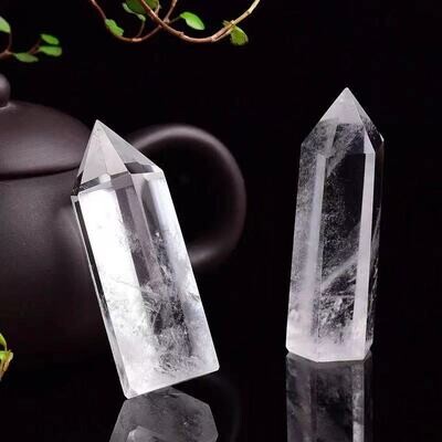Natural crystal jade Obelisk